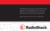RadioShack postcard